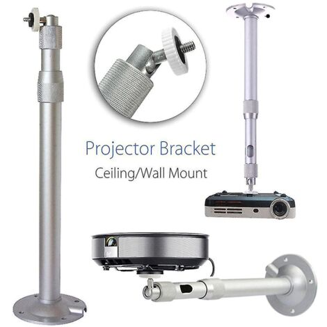 Support mural/plafond universel en aluminium pour projecteur 20-40 cm, capacité de 15 kg. (1/5)