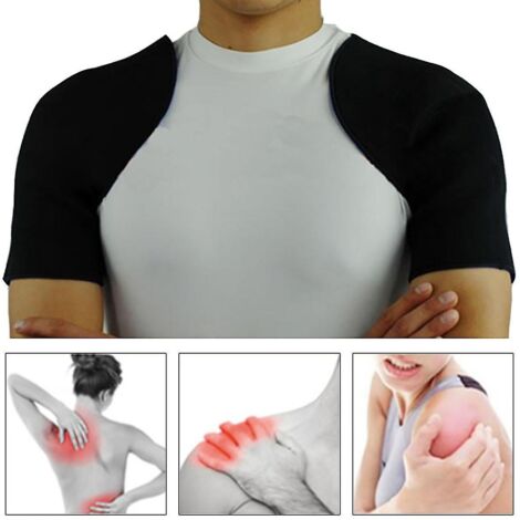 Attelle de soutien double pour épaule adulte, orthèse de protection pour blessure ou arthrite, réglable - L (1/5)