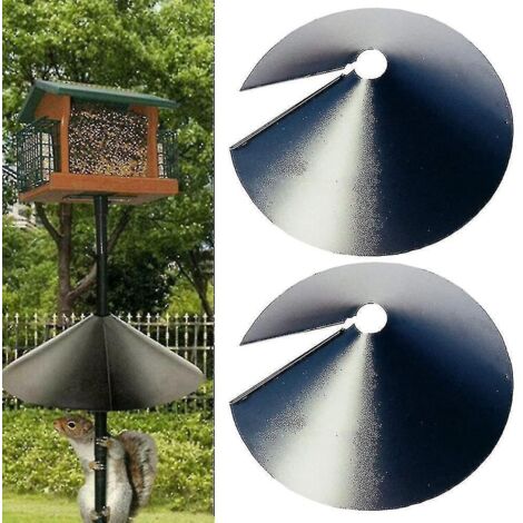 Déflecteur anti-écureuils pour mangeoire à oiseaux, protection enveloppante T-14 pouces (1/5)