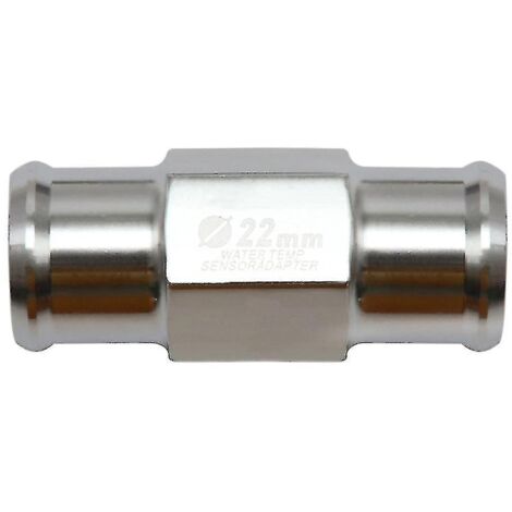 Adaptateur de tuyau universel pour capteur de température d'eau de moto 18/22 mm avec 2 colliers de serrage - Noir (1/4)