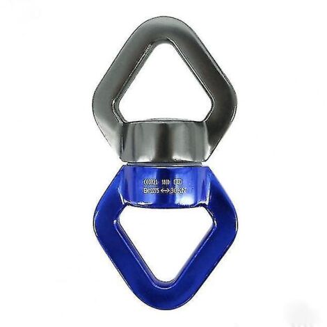 Dispositif rotatif pour corde de danse aérienne, hamac, tissu aérien, sports de plein air et accessoires d'escalade - Bleu gris (1/5)