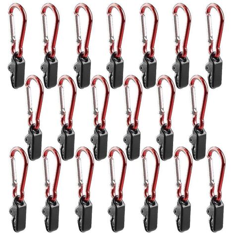 20 pinces de fixation pour bâche, auvent, tente, camping, jardinage et agriculture - 20 (1/5)
