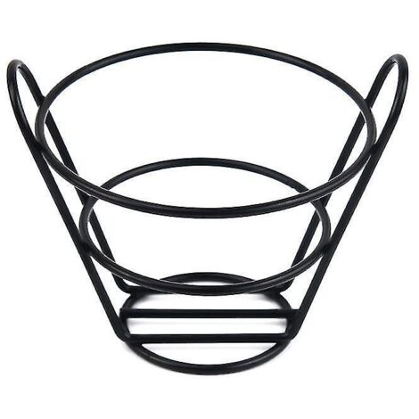 Panier à frites, seau à snacks, panier de rangement pour poulet frit, panier à friture, passoire à huile, vaisselle créative, récipient noir. (1/5)