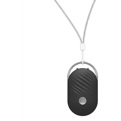 Purificateur d'air portable mini à porter autour du cou, mini-bar à oxygène pour voiture, générateur d'ions négatifs, type C - Noir (1/5)