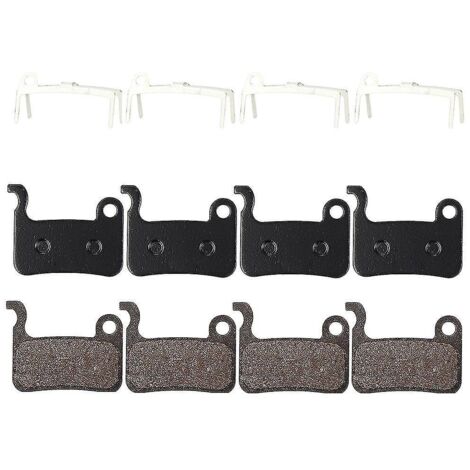 4 paires de plaquettes de frein en résine pour VTT, compatibles Shimano Deore M596 M595 M535 (1/5)
