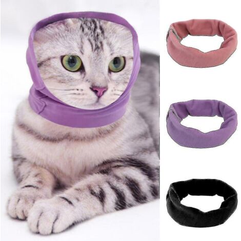 Cache-oreilles chauffants pour animaux de compagnie (chien/chat) - Soulage l'anxiété et procure une sensation de chaleur apaisante - Violet (1/4)