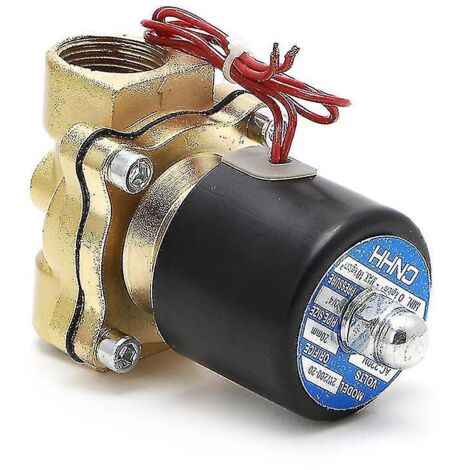 Électrovanne pneumatique Lanhu 3/4" 220 V à 2 orifices pour eau, huile, air et gaz 2W-200-20-- (1/3)