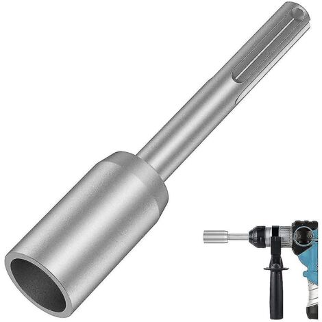 Outil de mise à la terre SDS-MAX, foret en acier robuste de 30 mm pour la mise à la terre des marteaux perforateurs. (1/5)