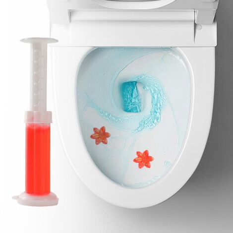 Gel nettoyant pour toilettes, déodorant et assainissant, parfum floral, 6 parfums – Rouge (1/5)