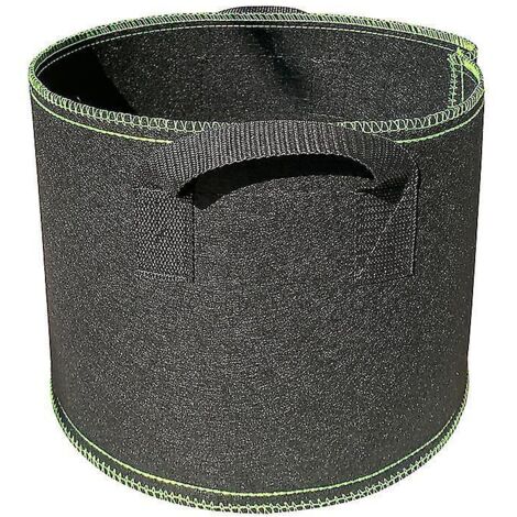 Lot de 5 sacs de culture de tomates de 5 gallons, pots en tissu non tissé respirant avec poignées, noir Lh-1-- (1/5)