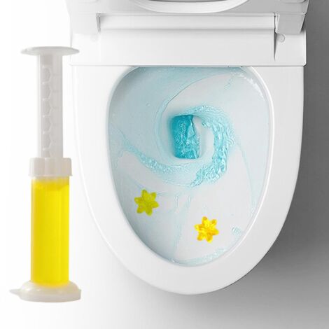 Gel nettoyant pour toilettes, déodorant et assainissant, parfum floral, 6 senteurs - Jaune (1/5)