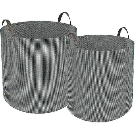 Lot de 2 grands sacs à déchets de jardin de 272 litres avec poignées, sacs poubelles étanches. (1/5)
