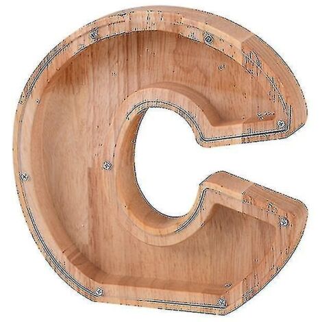 Tirelire en bois alphabet pour enfants (1/5)