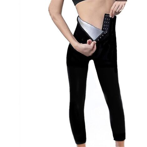 Pantalon de survêtement pour femme, short amincissant taille haute, legging de sport thermique chaud - M - Nine Points (1/5)