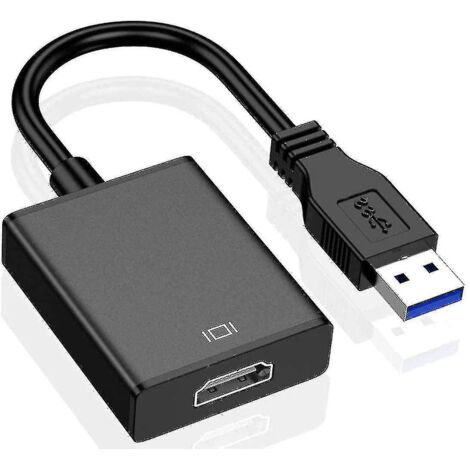 Adaptateur USB vers HDMI, câble graphique vidéo USB 3.0/2.0 vers HDMI 1080p (1/5)
