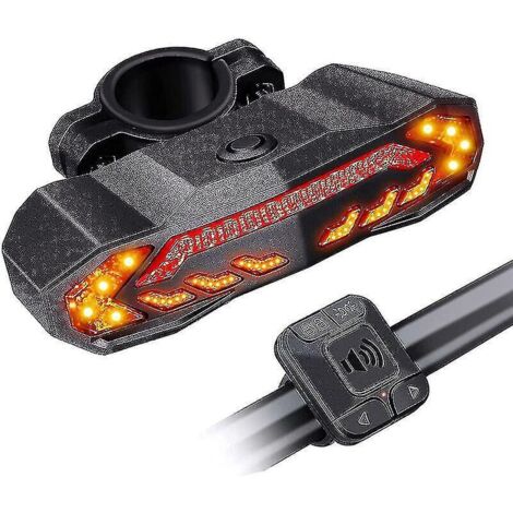 Alarme antivol pour vélo avec feu arrière télécommandé, 110 dB, puissant. (1/5)