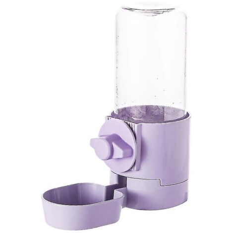 Bouteille d'eau pour lapin (500 ml), bouteille d'eau anti-goutte pour cobaye, distributeur d'eau automatique pour hamster, 1 pièce (d-) - violet (1/5)