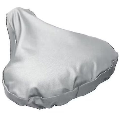 Housse de selle de vélo imperméable avec cordon de serrage, protection imperméable contre la pluie et la poussière (rouge) - gris (1/4)
