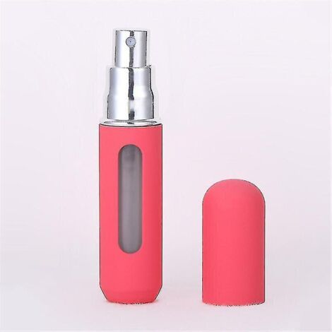 Flacon de parfum rechargeable à remplissage par le bas, couleur bonbon, vaporisateur à brume fine, format mini voyage portable 5 ml/8 ml - rouge (1/5)