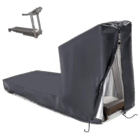 Housse imperméable pour tapis de course, housse anti-poussière pour appareils de fitness d'intérieur et d'extérieur - 200 x 95 x 150 cm - Noir (1/4)