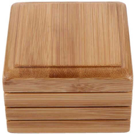 Porte-savon en bambou, boîte à savon en bois naturel avec couvercle, plateau de rangement pour savon en barre. (1/3)