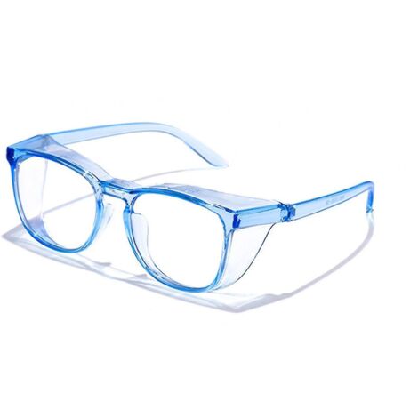 Lunettes de sécurité anti-buée, anti-lumière bleue, pour femmes et hommes, lunettes de protection anti-pollen, anti-soleil (bleu) (1/5)