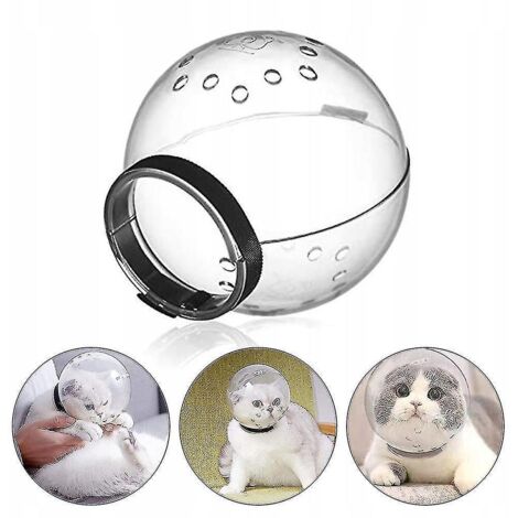 Housse respirante pour casque de chat avec espace anti-morsure -- (1/5)