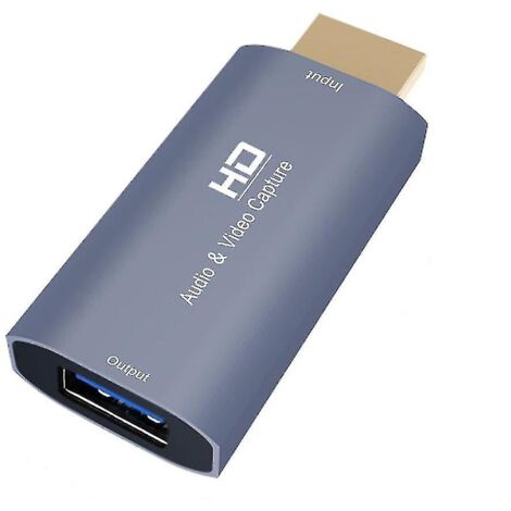 Carte d'acquisition audio/vidéo Z51 USB femelle vers HDMI mâle 4K pour diffusion en direct sur ordinateur -- (1/5)