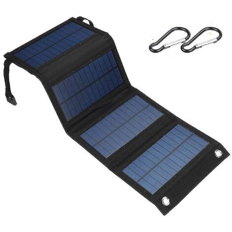 Panneaux solaires 20 W monocristallins premium, chargeur solaire pliable compatible avec les générateurs solaires, téléphones, tablettes, pour les activités de plein air. (1/5)