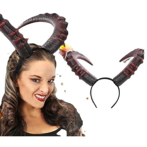 Déguisement de serre-tête à cornes de mouton pour Halloween --- (1/4)