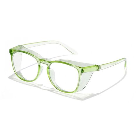 Lunettes de sécurité antibuée, bloquant la lumière bleue, pour femmes et hommes, lunettes de protection anti-pollen, anti-soleil - Vertes (1/5)