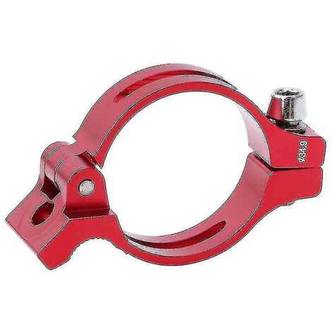 Adaptateur de collier de dérailleur avant de vélo compatible avec les dérailleurs avant à braser - Rouge 34,9 mm (1/5)