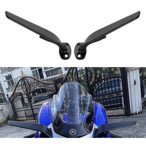 Rétroviseur de moto modifié avec aileron de vent, réglable et pivotant, accessoires moto pour Yamaha YZF R6 R1 R25 R3 R125 R15--