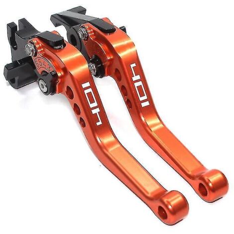 Pour Husqvarna Svartpilen 401 Vitpilen 401 2018-2022 leviers d'embrayage de frein de moto poignée de barre de poignée-leviers d'embrayage-Orange- (1/5)