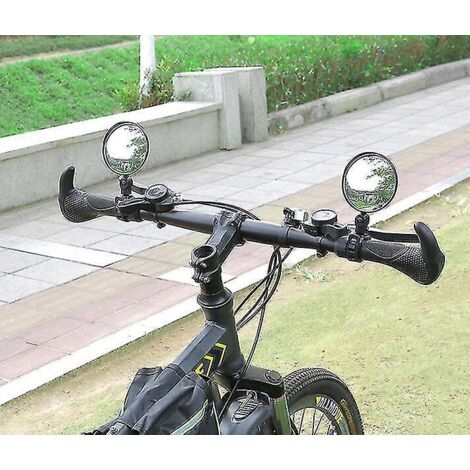 2 rétroviseurs de sécurité 360° pour vélo, à fixer sur le guidon. (1/3)