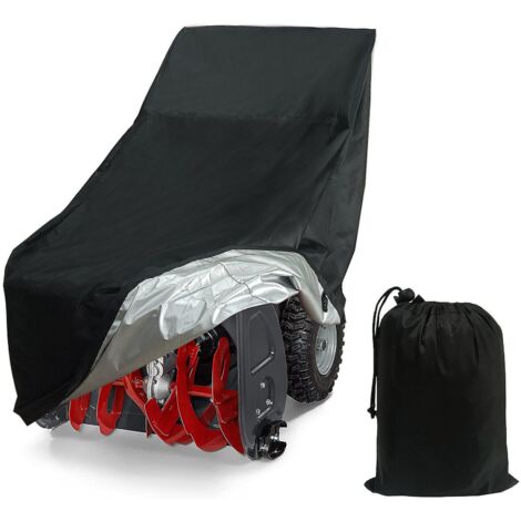 Housse de protection extérieure pour souffleuse à neige, multifonctionnelle, robuste et imperméable, pour jardin et cour - Neuve - Noire (1/5)