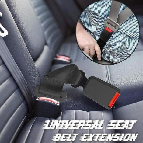 Lot de 2 rallonges universelles pour ceinture de sécurité auto, réglables, 23 cm (1 pièce) et 36 cm (beige) (1/5)