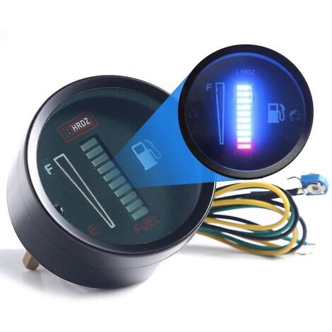 Jauge de niveau de carburant universelle 24 V 2 pouces 52 mm pour voiture et moto, affichage LED, jauge de réservoir de carburant B-- (1/5)