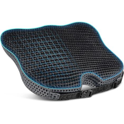 Coussin de siège auto pour conducteur/passager - Coussins de siège auto en forme de coin pour une meilleure vision et une posture améliorée - Coussin de siège auto en mousse à mémoire de forme (1/4)