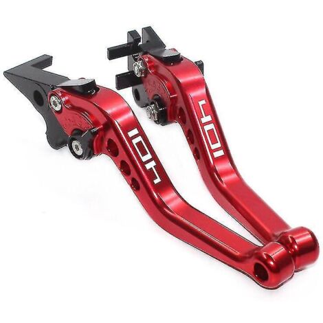 Pour Husqvarna Svartpilen 401 Vitpilen 401 2018-2022 leviers d'embrayage de frein de moto poignée de barre de poignée-leviers d'embrayage-rouge- (1/5)