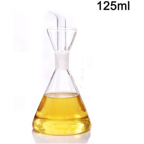 Distributeur d'huile d'olive en verre borosilicate triangulaire de 125 ml (1/5)