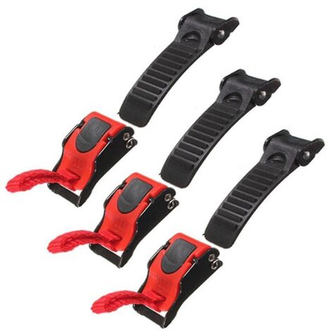3 clips de boucle de dégagement rapide en plastique pour jugulaire de casque de moto (1/5)