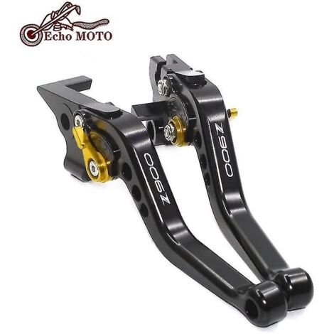 Leviers de frein et d'embrayage courts réglables pour moto Kawasaki Z900 (2017-2022) - Noir - D (1/5)