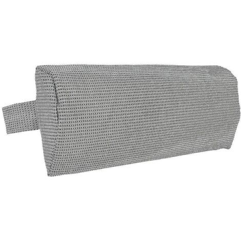 Coussin de rechange pour appui-tête avec bande élastique, coussin cervical pour fauteuil, chaise longue - Lot de 2 - Gris (1/5)