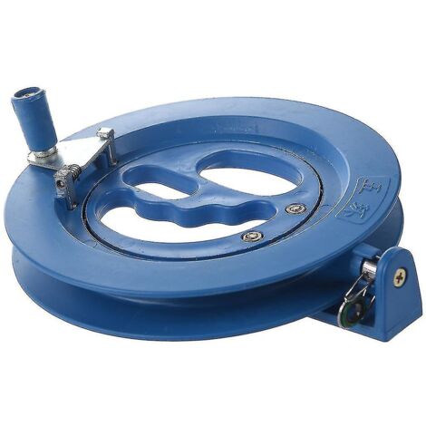 Enrouleur de ligne Kite Tool à roulement à billes en plastique bleu neuf (1/4)