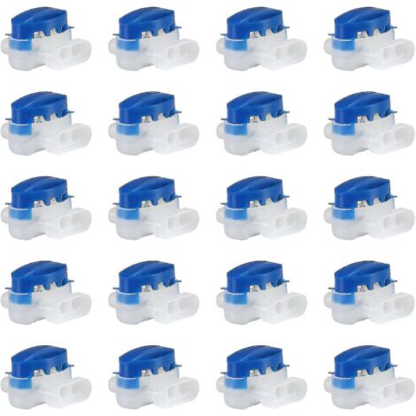 Connecteurs de câble remplis de résine pour tondeuse robot Automower (20 pièces, bleu) (1/5)
