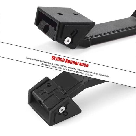 Poignées de porte extérieures en aluminium noir pour Jeep JK (1/5)