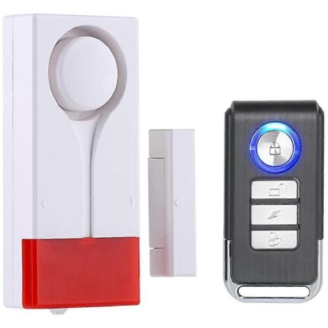 Alarme d'ouverture de porte ou de fenêtre, télécommande sans fil avec capteur magnétique (1/5)