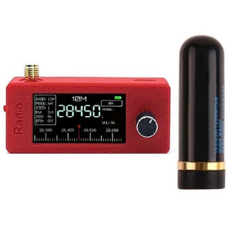 Mini radio portable avec écran IPS de 1,9 pouce et antenne intégrée (1/5)
