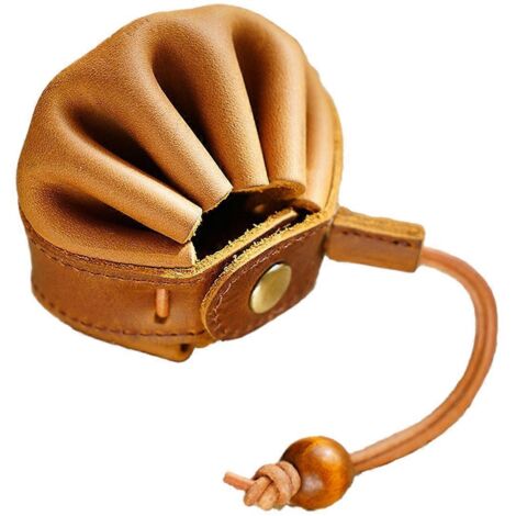 Sac à dés médiéval vintage en similicuir - Pochette à cordon (1/5)